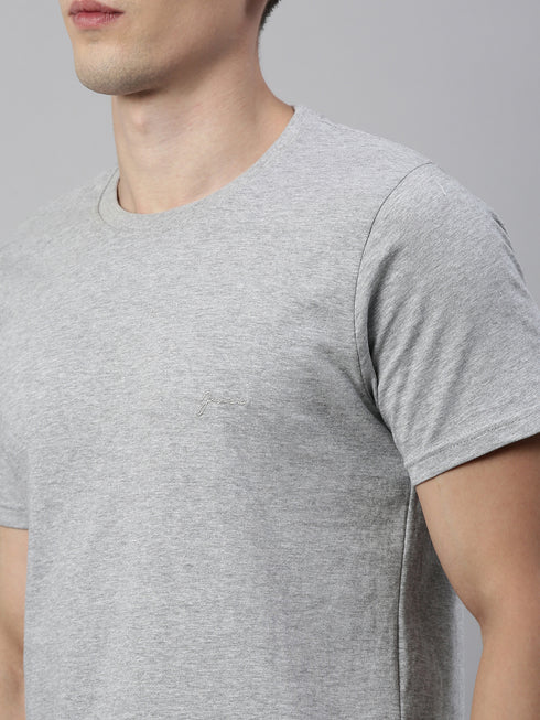 Grey & Black Solid Lounge Wear